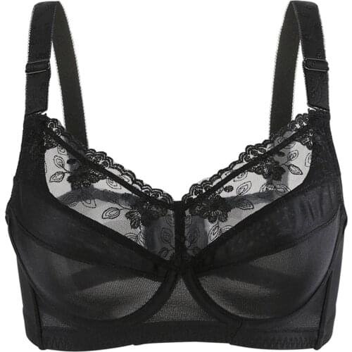 Womens Smooth Sexy Full Coverage Underwire Non Padded Bra 34 36 38 40 42 44 46 48 B C D E F G H