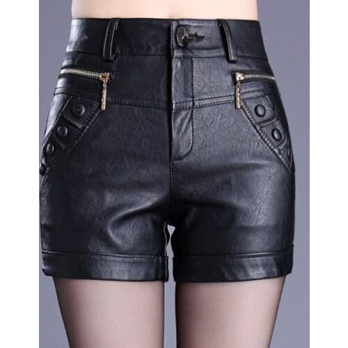 Clobee Women's Leather Shorts