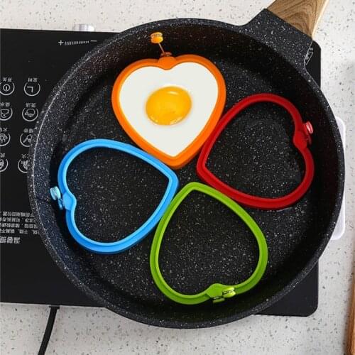 CXD-Heart Shaped Omelette Pancake Silicone Mould Tool Poached Eggs Mould New Arrival