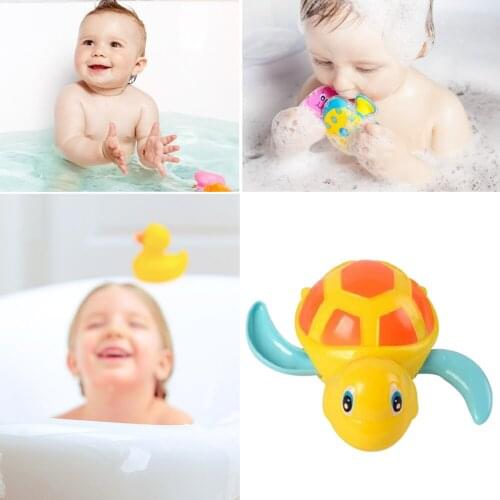 Children/Baby Bath Toy Fun Swim Chain Clockwork Cartoon Animal Classic Toy Plastic Smooth Wind-Up Animal Toys For Newborns Gifts