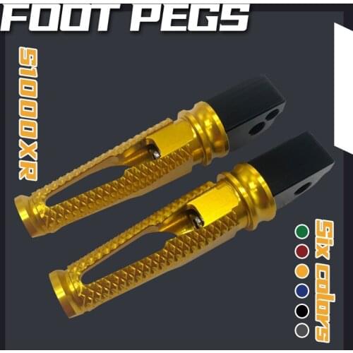 For S1000XR S1000 XR Motorcycle Rear Footrest S 1000 XR Foot Pegs Footpegs CNC Passenger Pedals