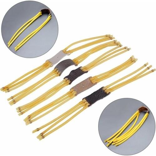 2Pcs Elastic Slingshot Rubber Tube Band Bow Slingshot Catapult Supplies Shooting Hunting Powerful Elastic Latex 2/3 Strips