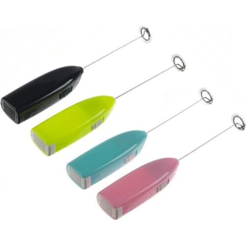 Electric Milk Stirrer Frother Egg Beater Handle Foamer Coffee Whisk Mixer Cappuccino Creamer Whisk Blender Juice Kitchen Gadget