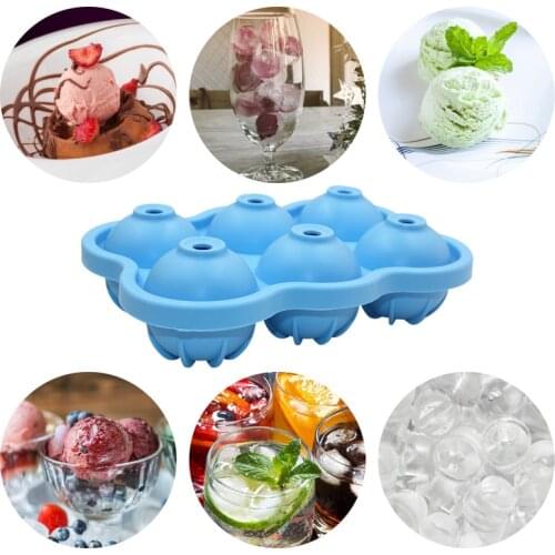 6Grids with Lid Creative Hole Silicone Round Ball Cake Pop-up Mold DIY Lollipop Tray Chocolate Mold Set Bake Popsicle Stick Tool