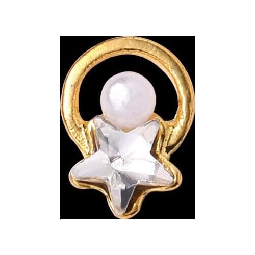 Nail Drill Japanese and Korean nail jewelry Aurora tears flat bottom nail paste zircon drill pearl nail enhancement jewelry