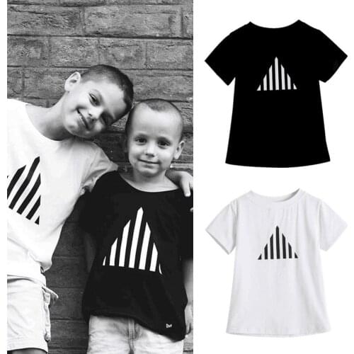 Boys Tees Summer Fashion Kids T Shirts Short Sleeve Print Loose Tops Children Casual Clothes 3-8 Year Infant Boys Cute T Shirts