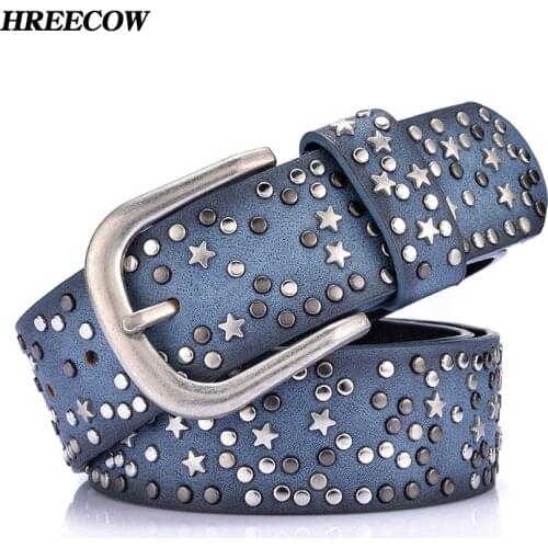 HREECOW Women's Leather Belts