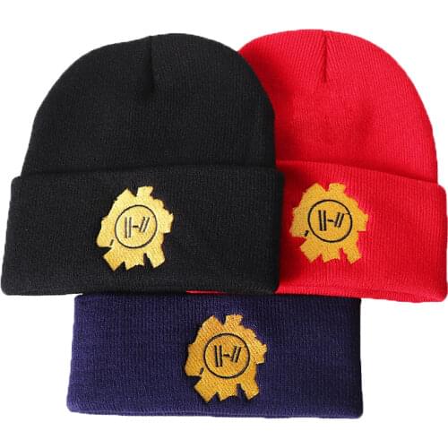 Twenty One Pilots Beanie Cap Knitted Hat Embroidery Cosplay Costume Accessories
