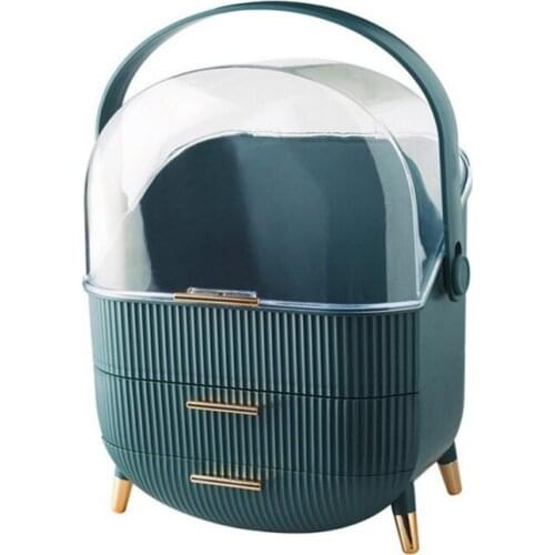 Cosmetic Storage Box Net Red Large Capacity Storage Make-Up Brush Skin Care Products Shelf Simple Dust-Proof Storage Box