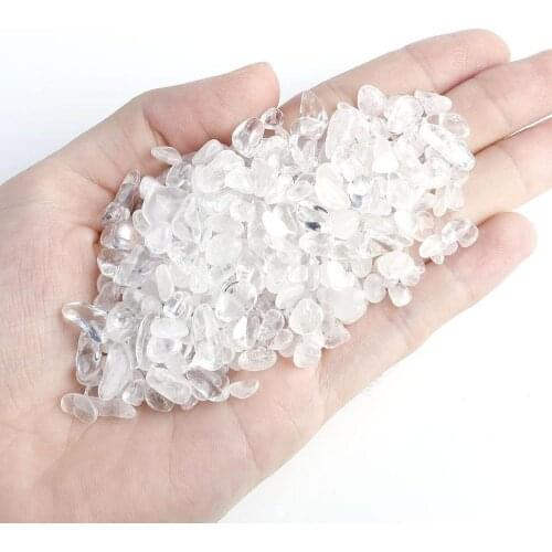 Natural Clear Quartz Tumbled Chips Stones Healing Crystals for Home decoration
