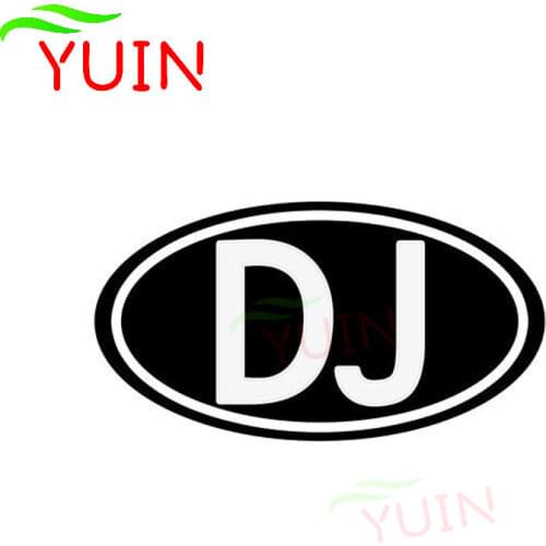 Personality Letter DJ Music Car Sticker Fashion Waterproof Decal PVC Window Decoration Fitting Cover Scratch Sunscreen Decals