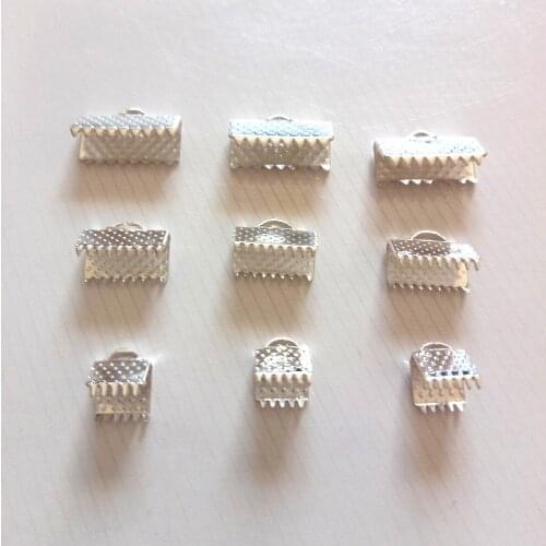Hot 50pcs Waistcoat Buckle Metal End Fastener Caps Fit Flat Leather Cord End Clasps Connectors For Diy Fashion Jewelry Making
