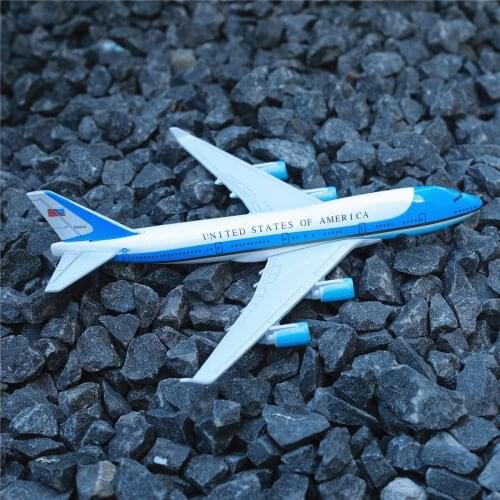 USA President Air Force One Aircraft Model 6" Metal Airplane Diecast Mini Moto Collection Eduactional Toys for Children