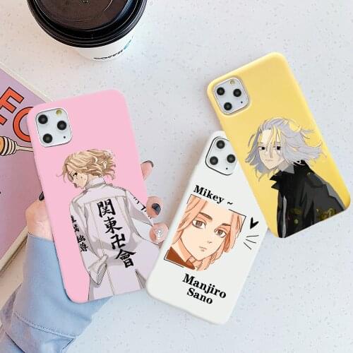 Draken and mikey Tokyo Revengers Phone Case For iPhone 11 12 Pro XS MAX XR X 7 8 6Plus SE 2021 Soft Silicone Phone Cover