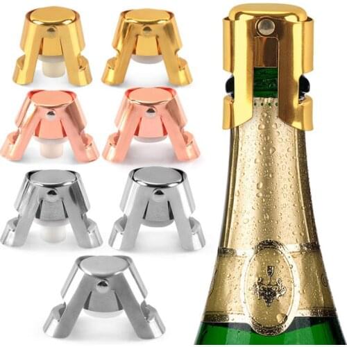 New Arrival Stainless Steel Bottle Stopper Silicone Wine Champagne Stoppers Creative Style Wine Mouth Easy To Use SN2421