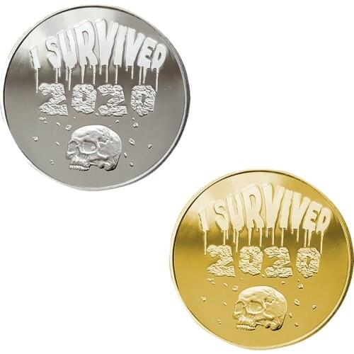I Survived 2020 Commemorative Coin I Am Still Alive Lucky Coin Commemorative Medal Best Gift For Survivors To Commemorate 2020