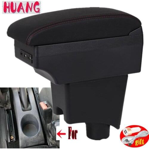 For Renault Logan Armrest Box For Renault Logan 1-2 Armrest Box Armrest In Car Storage Box For Logan PU Leathe