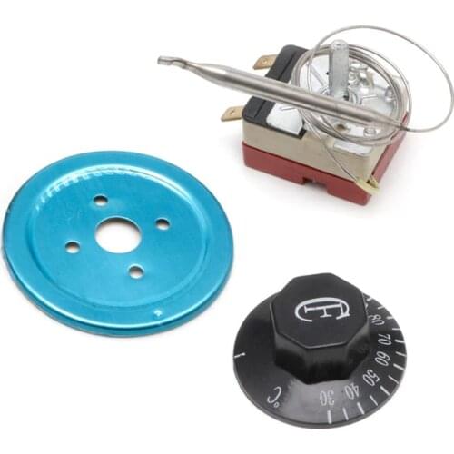 250V 16A Temperature Controller 30-110 Celsius Thermostat Knob Capillary Switch