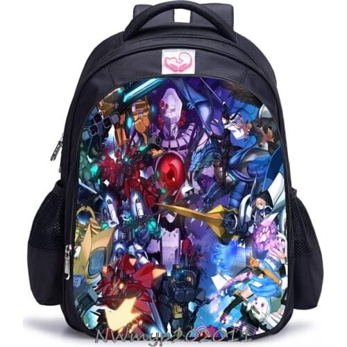 Game Genshin Impact Backpack Children School Bags Boys Girls Daily Travel Backpack Cartoon Mochila School Gifts