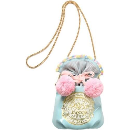 Candy Bag Hair Ball 2021 New Cosplay Bucket Diagonal HandBag Shoulder Bag Women Photography Props
