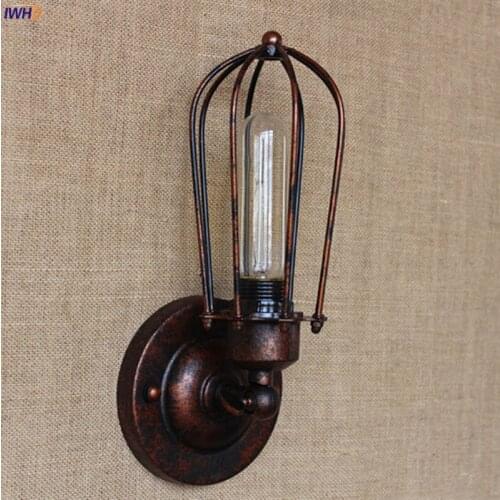 Vintage Loft Style Wall Lights Fixtures RH Industrial Wall Lamp Retro Mirror Light Bedside Lights For Bedroom Living Room Aisle