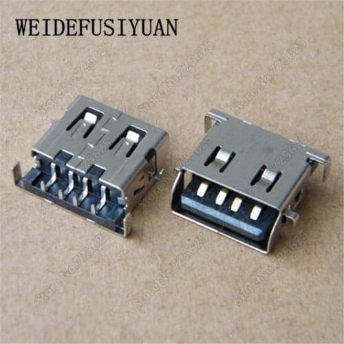 10-50pieces/lot USB 2.0 Jack connector usb Port Socket For Lenovo Asus Acer Dell HP Samsung