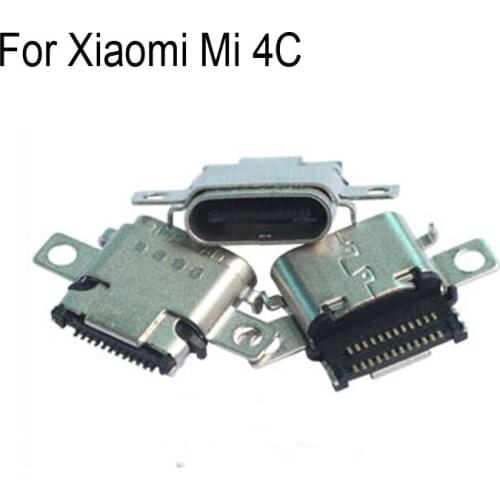 2PCS Replacement For Xiaomi Mi 4C Charger Connector Repair Spare Parts For Xiaomi Mi 4C USB Dock Charging Port For Xiaomi Mi 4 C