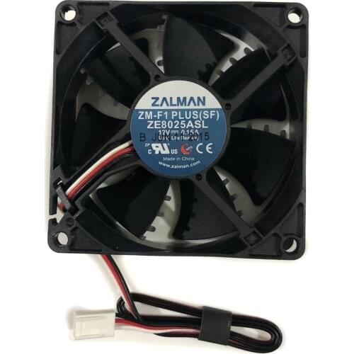 Computer CPU Case Cooler ZALMAN ZE8025ASL 12V 0.15A 80mm*80mm*25mm Long Life Bearing Quiet Cooling Fan