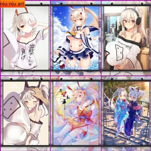 Diamond Painting Azur Lane Ayanami Anime Diamond Inlaid Diamond Mosaic Diamond Embroidery Cross Stitch Kits Home Decoration
