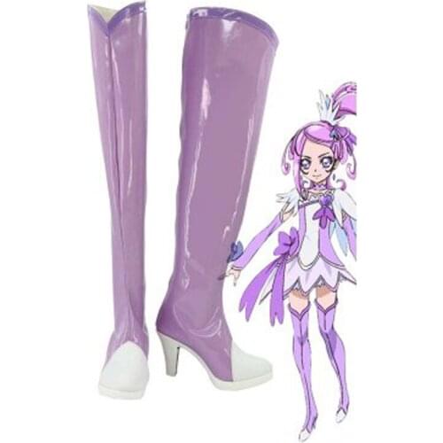 Pretty Cure Kenzaki Makoto Cure Sword Cosplay Boots Shoes Anime Party Cosplay Boots Custom Made for Adult Women High Heel Shoes