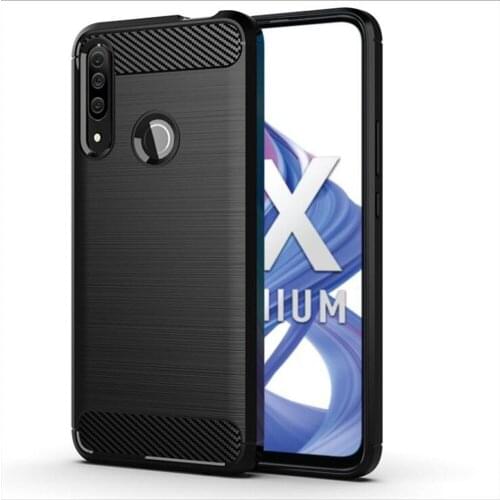 For Honor Honor 9X 9 X Premium Case Carbon fiber Cover Shockproof Phone Case For Huawei honor 9X STK-LX1 Cover Flex Bumper