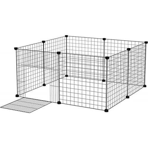 DIY Pet Playpen Fence Enclosure Yard Kennel Dog Cage Pen Crate Kennel Hutch Bunny Cage Easy Install Storage Tool