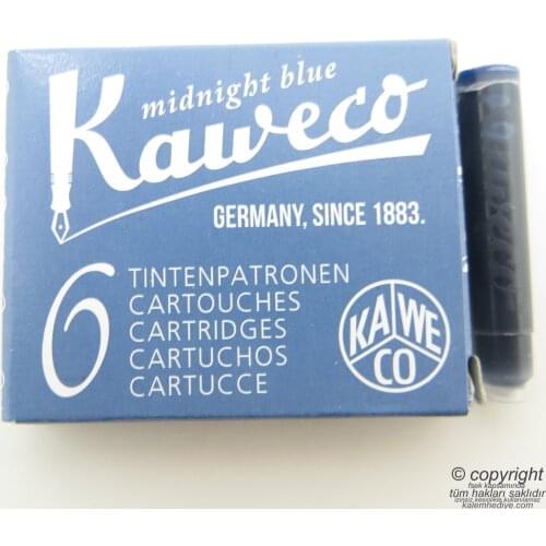 Kaweco Fountain Pen Cartridge Blue/Black 6'lı Package