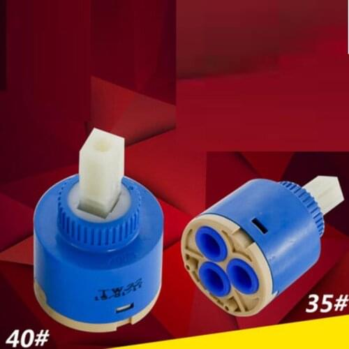 Wholesale 5PCS-Lot 35mm -40mm Ceramic Cartridge Faucet Cartridge Mixer Low Torque Faucet Accessories Rotation Flat Base