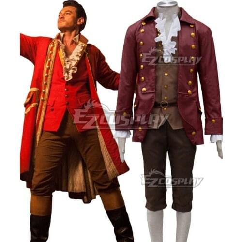 Beauty and The Beast Gaston Movie 2017 Cosplay Costume E001