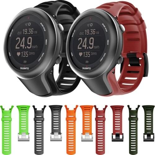 Fashion Silicone Strap For Suunto Ambit Series 1/2/3 Wristband For Suunto AMBIT 1/2/2S/2R/3P/3S/3R Smart Sports Band Accessories