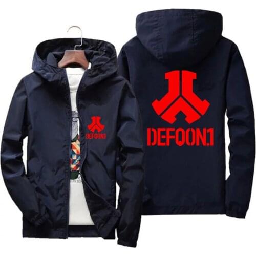 Mens Defqon.1 Bomber Jacket Plus Size Thin Defqon Autumn Casual Street Wear Windbreaker Hood Slim Fit Pilot Coat Clothing 6XL