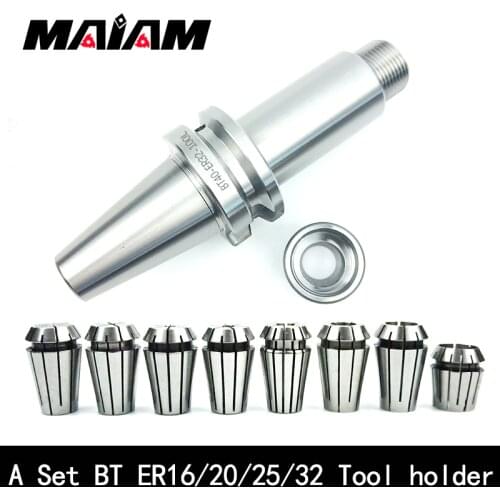 A set bt30 bt40 er16 er20 er25 er32 tool holder bt er cnc tool holder and er nut wrench for milling machine lathe maching center