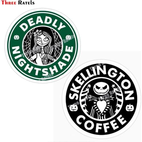 Three Ratels B439 Funny Nightmare Before Christmas Sally Car Stickers Personality Laptop Decal Motorcycle Camper Decoration