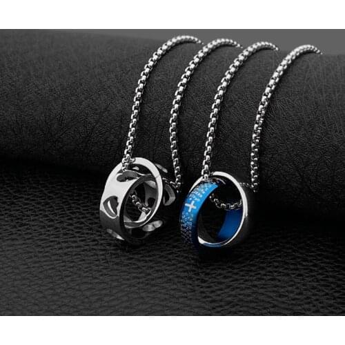 New simple and versatile pendant hip hop accessories pendant student cold wind jewelry titanium steel necklace