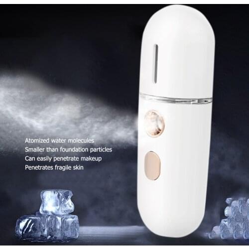 Portable USB Rechargeable Face Mist Nano Sprayer Facial Body Nebulizer Steamer Face Humidifier Instrument Spot Cleaner