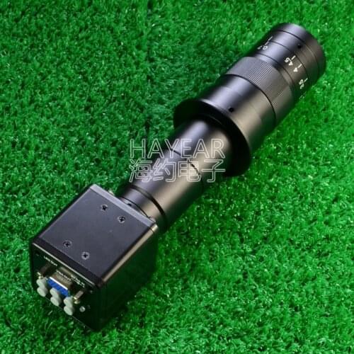 2 Million Pixels VGA Industrial Camera 180-times Magnifying Lens Mobile Phone Repair VGA Output Electron Microscope