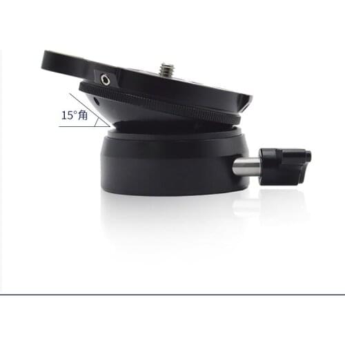 DY-60N Camera tripod head level adjuster rotator shooting base niveladora tripode quick release adapter for dslr camera tripod