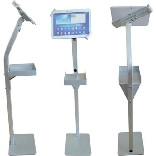 Shopping mall tablet self-service terminal kiosk for 7-10.1 inch ipad security enclosure place printer , speaker can customized