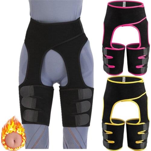 Thigh Trimmers Sweat Bands for Women & Men Slimmer Body Wraps Sauna Waist Trainer Hip Support Weight Loss Workout Fitness Leg