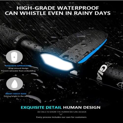 Waterpoof Bicycle Front Lights USB Charging MTB Mountain Cycling Headlight Night Riding Bike Headlamp Camping Hiking Lamp O-Ring
