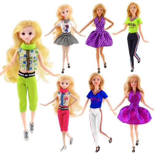 1 Set of 30 Cm Doll Sports Skirt Pants Daily Fashion Casual Wear 1/6 Doll Accessories Childrens Best Gift Doll Clothes