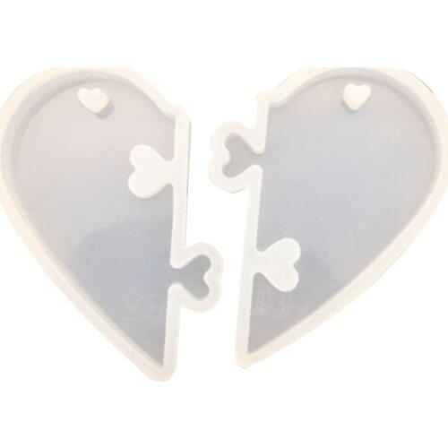 1 PCS Love Locks for Lovers Pendant Liquid Silicone Mold DIY Jewelry Mold for Epoxy Resin UV Resin Mold