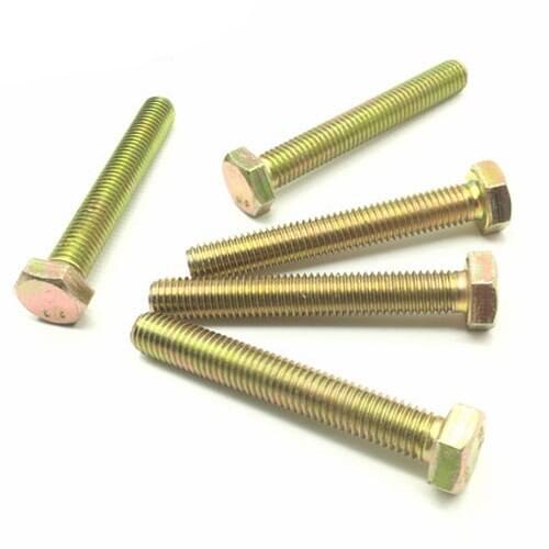 1pcs M16 Hexagon Screw Level 8.8 bolt Mechanical Allen screws Color zinc plating 30mm-120mm Length bolts