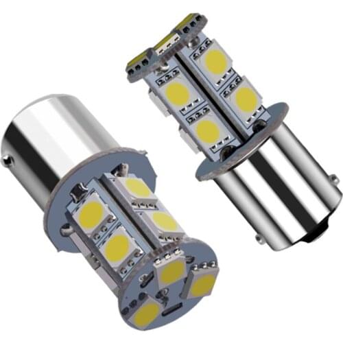 10-100pcs 1156 BA15S 1157 BAY15D P21W BA15D 13Led License Plate Car Led Turn Parking Signal Lights Brake Tail Lamps Auto Reverse